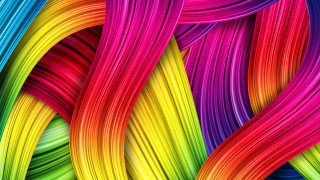 Colorful hair swirl vibrant painting 2 - vibrant color line free wallpaper