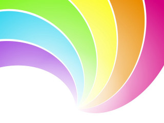 Rainbow white background moon gradient - triadic free wallpaper