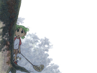Girl broom tree cat rain - a broom free wallpaper