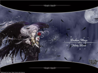White haired woman crow fullmoon - long white hair free wallpaper