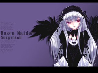 Frozen maiden anime silver wings - black wing free wallpaper