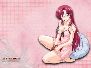 Pink haired girl bird background - her side free wallpaper