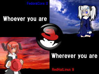 Girl hat caption redhat linux - andries both free wallpaper for desktop