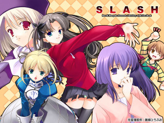 Anime girls purple hair red 3 - wearing free wallpaper