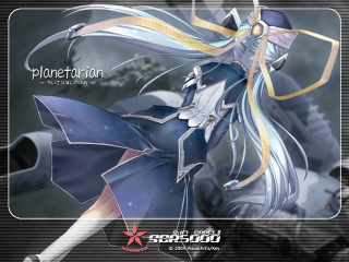 Anime longhair hat sword portrait - long hair and a hat free wallpaper