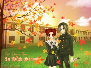 Couple field leaves building manga - heidelberg school free wallpaper for desktop