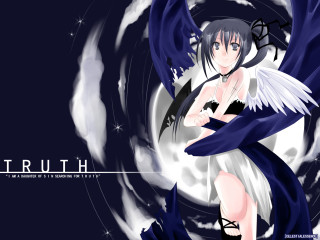 Woman wings blue background white - a white swirl free wallpaper