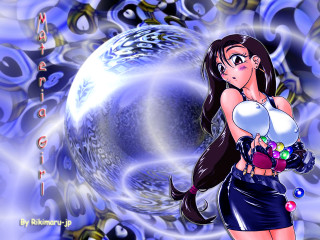 Woman black skirt brown eyes - a short skirt free wallpaper