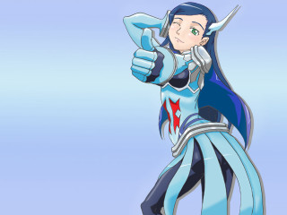 Eizan kikukawa blue star portrait - a red star free wallpaper