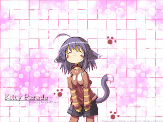 Girl cat eared furry anime - a cat tail free wallpaper