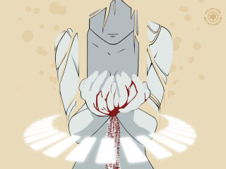 Person holding red object aya - a red ribbon free wallpaper