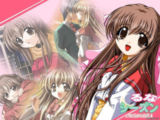 Anime girls long hair pink 4 - visual free wallpaper