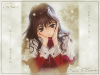 Girl long hair red tie 2 - her chin free wallpaper