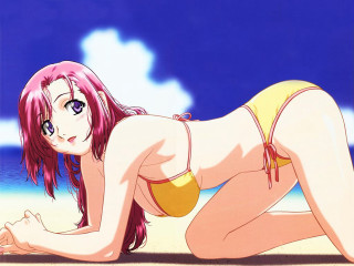 Beach bikini anime yukito kishiro - yukito kishiro free wallpaper for desktop