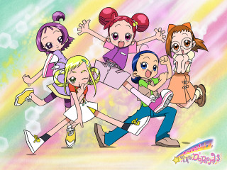 Cartoon dancing rainbow group manga - a group of cartoon characters free wallpaper