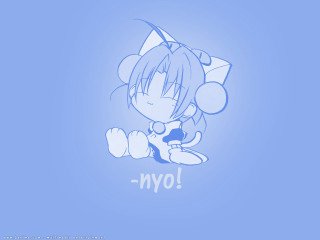 Yo cartoon blue chibi anime - ayo free wallpaper
