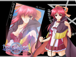 Anime pinkhair redcape purpleoutfit blackbackground - a red cape free wallpaper