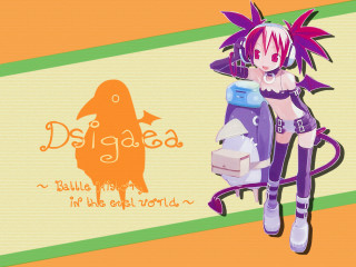 Demon girl purple outfit bird - striped free wallpaper