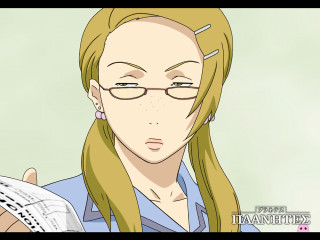 Blonde haired pony tail glasses - a book free wallpaper