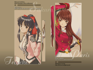 Girl red uniform white dress - a red cape free wallpaper