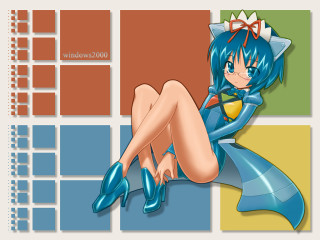 Cartoon character wall blue outfit - a blue outfit free wallpaper