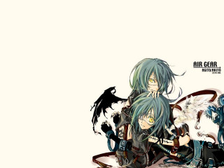 Anime couple dragon demon gothic - a couple of anime characters sitting next free wallpaper