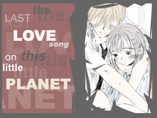 Hugging couple quote anime manga - a quote above them free wallpaper