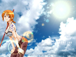 Woman sword clouds sky sun - the cloud free wallpaper for desktop