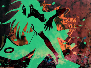 Woman scissors green background silhouette - scissors free wallpaper