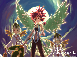 Anime angel demon wings fullmoon - elysium free wallpaper