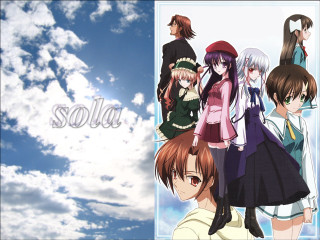 Solta anime characters blue sky - the middle free wallpaper
