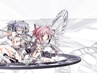 Anime characters table wheel ferriswheel - biomechanical free wallpaper