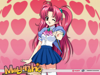 Pink hair sailor girl heart - chizuko yoshida free wallpaper