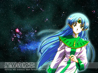 Anime girl blue hair galaxy - a galaxy background free wallpaper