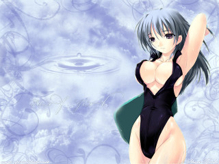 Woman black swimsuit green skirt - a green skirt free wallpaper