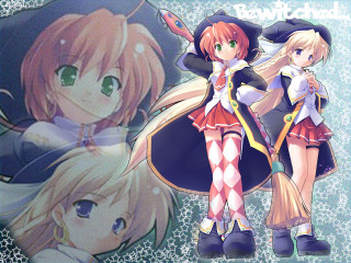 Anime girls swords witch hats - long hair and hats free wallpaper