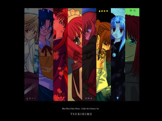 Anime characters lineup neo romanticism - a line free wallpaper