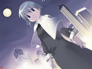 Ayako rokkaku night cityscape fullmoon - a cityscape free wallpaper