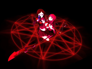 Red umbrella glowing brown hair - a red umbrella free wallpaper