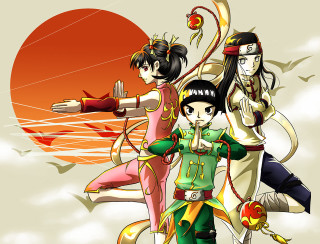 Group people cloudy day red - a sun in the background free wallpaper for desktop