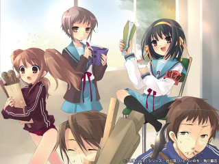 Anime girls room windows school - a room free wallpaper
