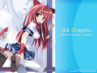 Red haired girl cat ears - aguri uchida free wallpaper for desktop