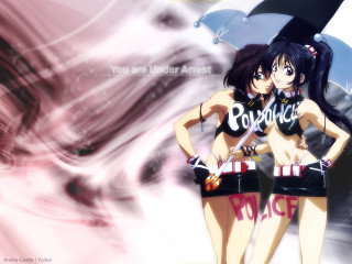 Anime girls black umbrella pink - a black umbrella free wallpaper