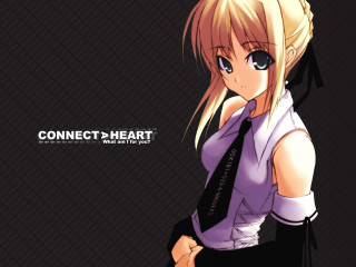 Blonde girl braided tie anime - her neck free wallpaper