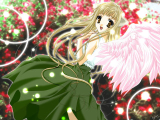 Blonde girl green dress pink 2 - a green dress free wallpaper for desktop