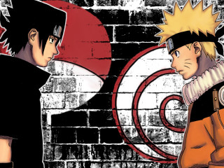 Anime uchiha sasuke uzumaki naruto - circle free wallpaper
