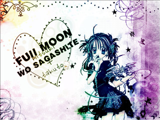 Full moon girl black dress - full moon free wallpaper