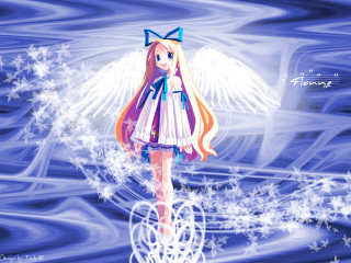 Anime girl angel wings water - angel free wallpaper