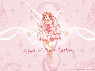 Angel girl pink stars white - a white angel free wallpaper