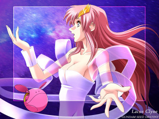 Cartoon crown longhair pinkobject spaceart - a pink object free wallpaper